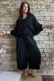  Indra Crochet Bolero Cardigan Black